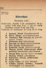 Telefonknyv 1917 
